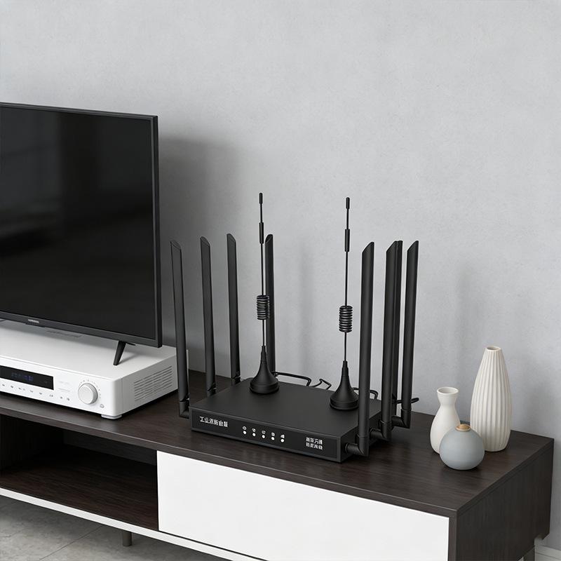 S01C 4G Wireless Router with Enhanced Eight-Antenna, Plug-and-Play for Dorms and Rentals