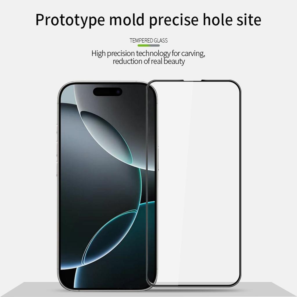 For iPhone 17 Pro Max Screen Protector MOFI 9H 3D Curved Tempered Glass Film