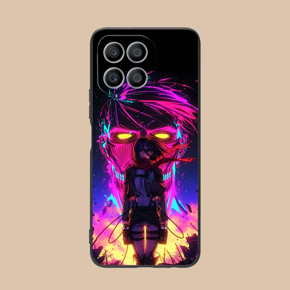 AOT Mikasa Mobile Phone Case for Honor 90 80 70 60 50 30 20 10 9 8 7 Pro S SE Lite 5G Colour Printing Protective Pretty Luxury