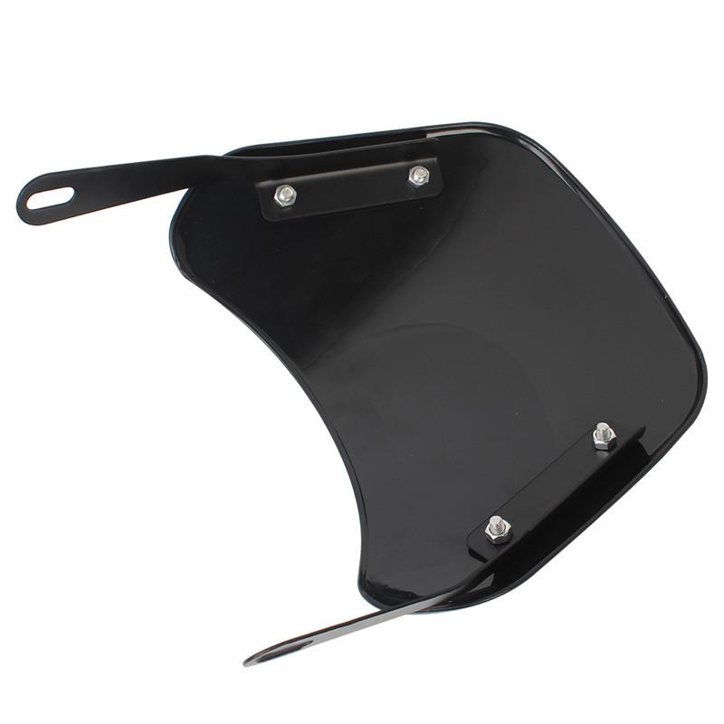 1 Pair Motorcycle Windshield Wind Deflector Windscreen Universal for Motorcycles 6.5-9.45-inch Round Headlights