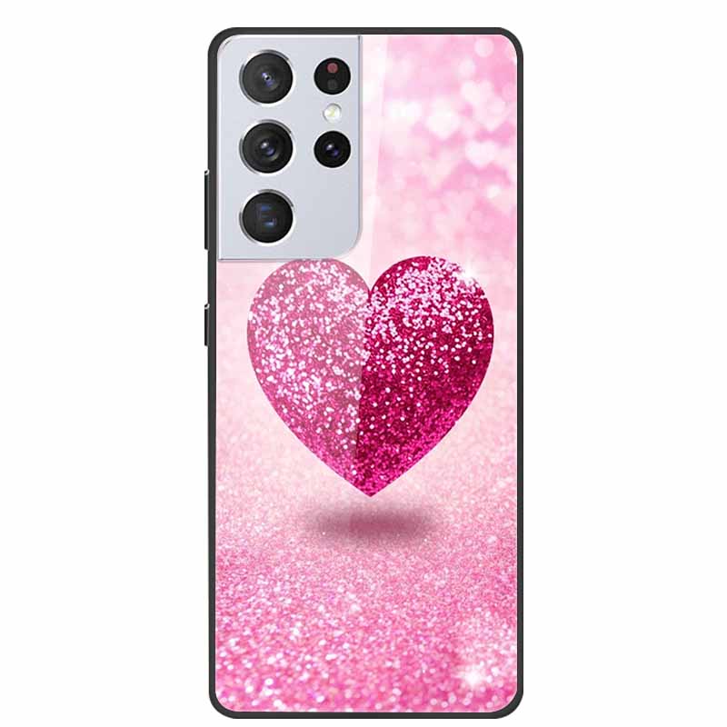 For Samsung Galaxy S25 Ultra Tempered Glass Case Back Cover Hard Phone Cases for SamsungS25 ULTRA 5G SM-S938B Protective Capa