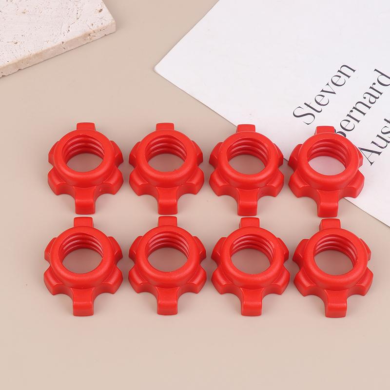 8/16Pcs Barbell Dumbbell Hexagonal Nut Fixing Accessories Home Gym Fitness Equipment Rod Screw Screw Collar Clamp