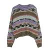2024 Autumn/Winter Women's Korean Retro Cherry Knit Pullover Sweater
