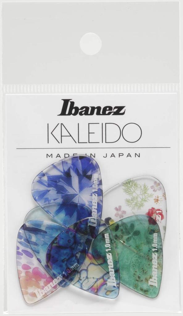 IBANEZ Ibanez Pick 6 Piece Set KALEIDO Series Colorful Design Teardrop Using Tritan [1.0mm] PCP14H-C1