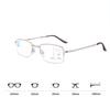 Fashionable Neck Hanging Reading Glasses Magnet PC Square Frame HD Convenient And Comfortable Telescopic Feet Unisex