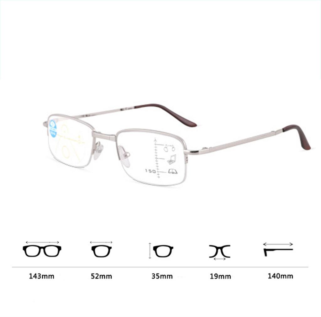 Fashionable Neck Hanging Reading Glasses Magnet PC Square Frame HD Convenient And Comfortable Telescopic Feet Unisex