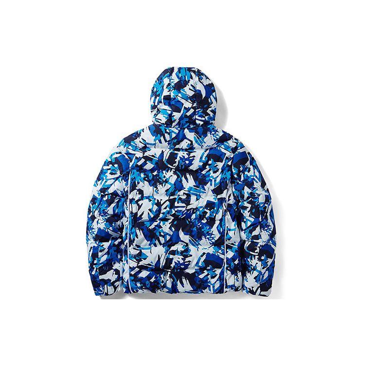 Timberland Warm Outdoor Sports Hooded Down Jacket Winter Camouflage Blue Men Jacket A1Z3D-W84