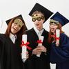 Black and Gold 2025 Graduation Glasses Photo Booth Props Class of 2025 Decorations Graduation Party Glasses Women Men