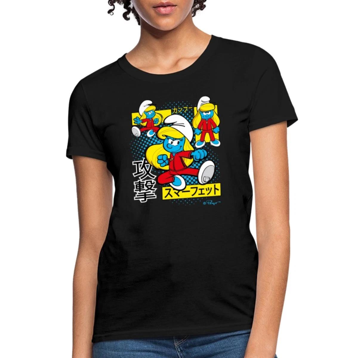 The Smurfs Smurfette Japanese Comic Style Women s T-Shirt XS