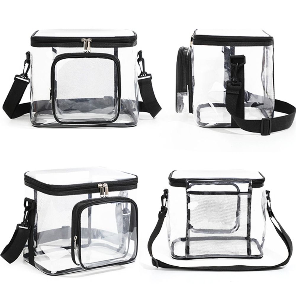 

Waterproof Crossbody Bag Transparent Clear Beach Bag Wash Bags Travel Storage Bag Unisex розовый