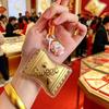 999 Pure Gold Keychain for Phone and Bag - Perfect Gift for Spring Festival