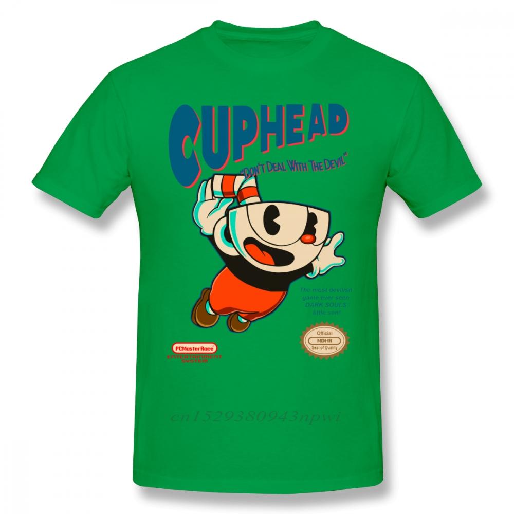 Cuphead T Shirt Super Cuphead TShirt Male Big Tee Shirt Short Sleeve Casual Fun 100 Cotton Graphic Tshirt