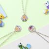Pororo Children's Jewelry Engraved Lost Child Prevention Outing Silver Bracelet Necklace Collection