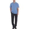 Maison Kitsune Comfortable Cotton Fox Head Patch Short Sleeve Polo Shirt Men Polo Shirts Hampton-Blue MM00210KJ7010-P428