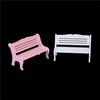 13*8cm Wooden Bench Chair 1:12 Dollhouse Miniature Furniture Garden Decor