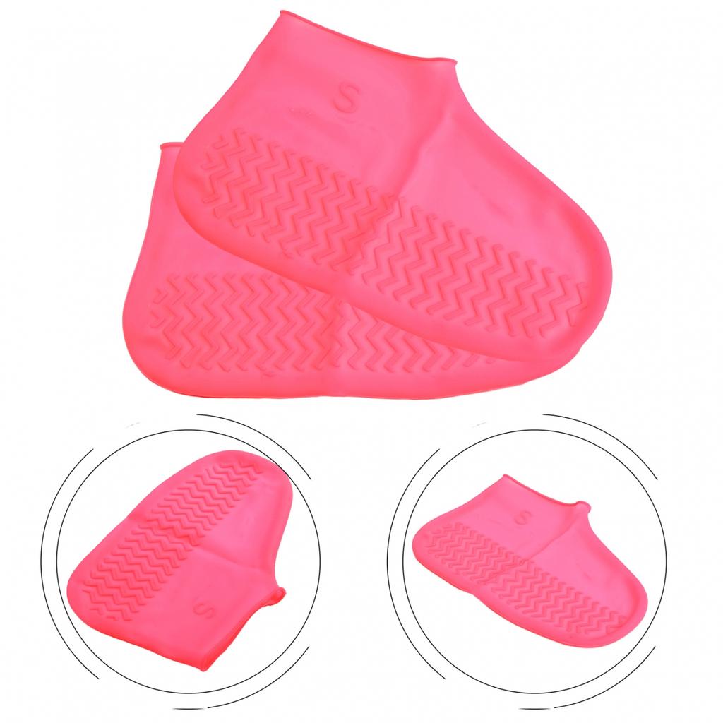 Waterproof Silicone Shoe Cover Recyclable Boot Cover-Protector For-Outdoor Rainy