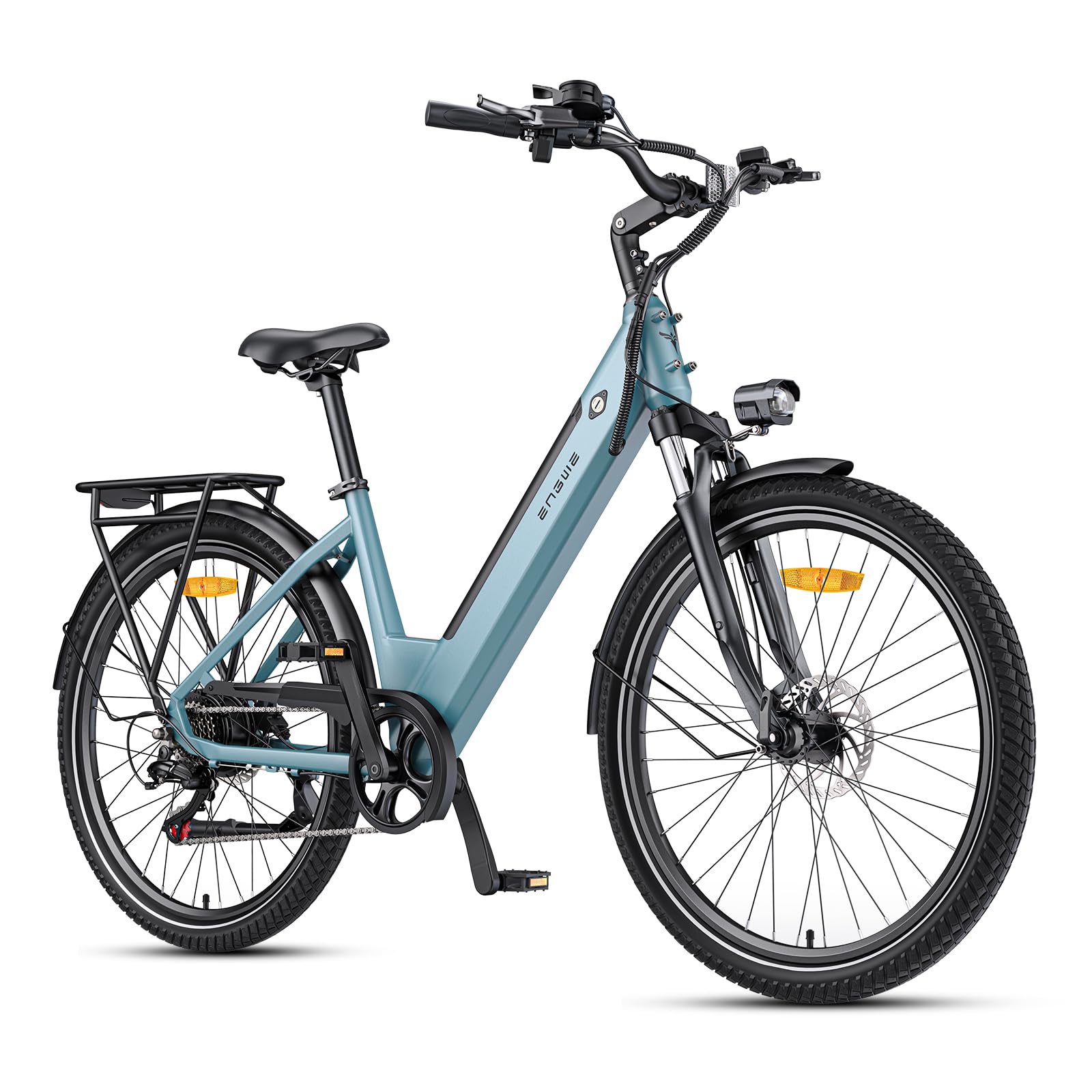 TIFGALOP ELECTRIC BICYCLE V&eacute;lo &Eacute;lectrique ENGWE - &Eacute;quip&eacute; d'une application et d'une batterie 36V 13Ah, offrant une autonomie jusqu'&agrave; 120 kilom&egrave;tres, P275 SE L bleu
