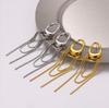 Tassel Chain Stainless Steel Earrings with a Female Niche Design, Earrings and Accessories That Do Not Fade