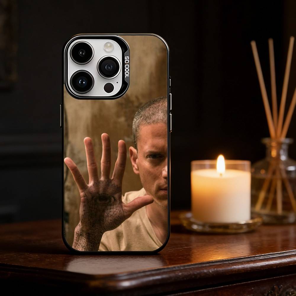 P-Prison Break Phone Case For iPhone 17 16 15 14 13 12 11 Pro Max Plus Silver Matte Black Cover