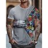 Men's 3D Printed T-Shirt Short Sleeve O-Neck Pullover Casual Top Street Fashion T-shirt