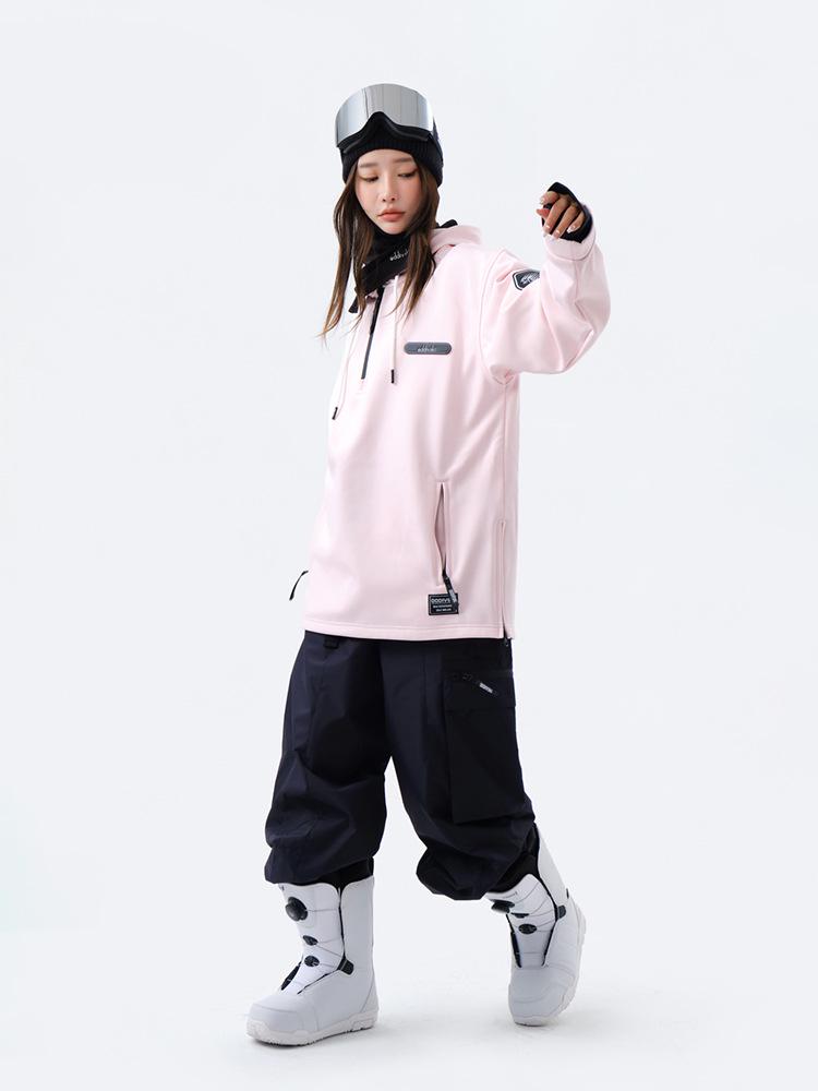 Oddivski Women's Soft Shell Ski Suit: Windproof Waterproof Hoodie Snowboard Jacket