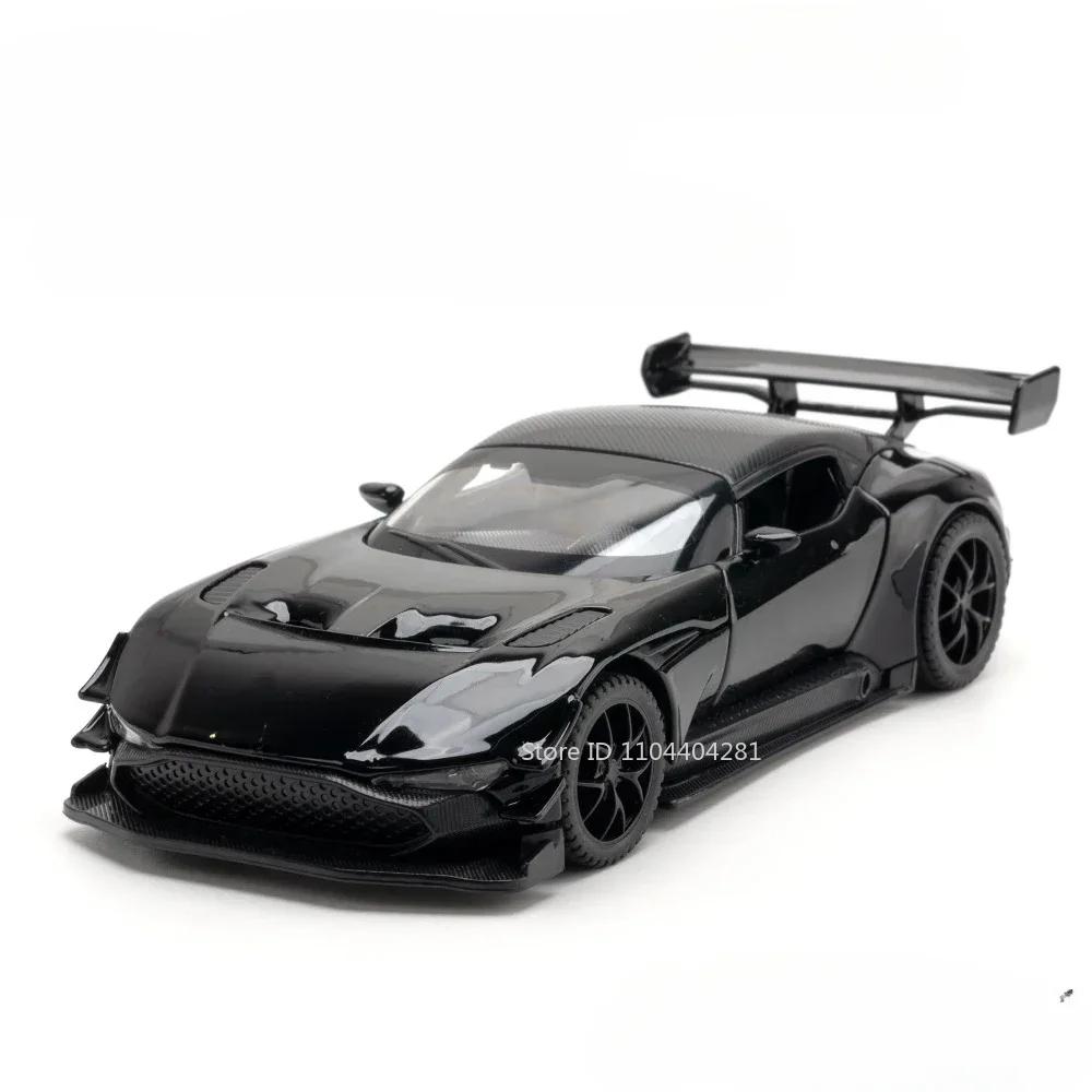 1:32 Valkyrie Vulcan Alloy Sports Car Model Toy Diecast Metal Door Opened Sound Light Pull Back Miniature Car Boy Christmas Gift