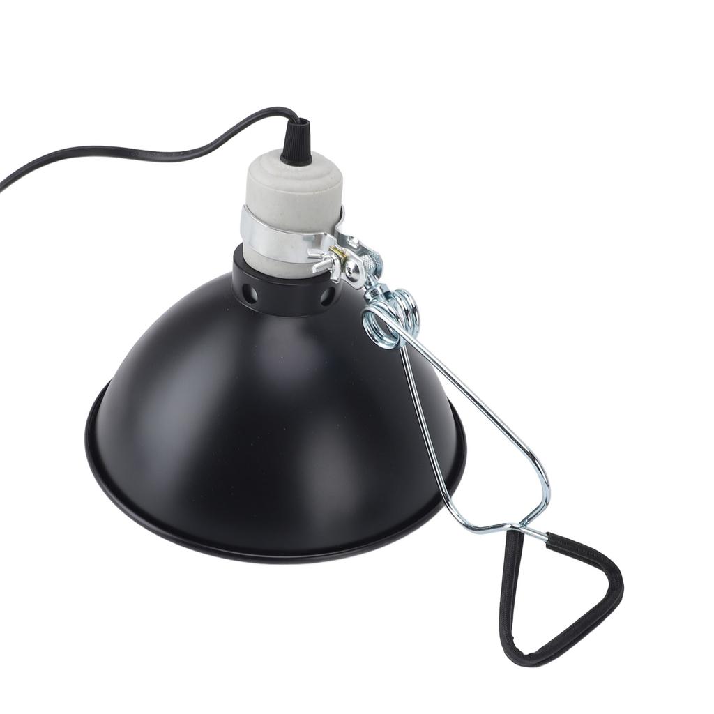 Reptile Heating Lamp Shade for UVA UVB Bulb 300W Dome Light Fixture Cover for Lizards Turtles