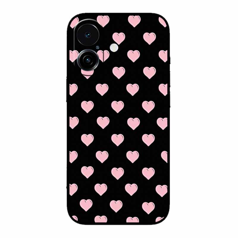 3D Emboss Case For iphone 17 2025 Phone Case Coque Flowers Black Silicone Soft Back Cover For iphone 17 5G Case 6.3" Funda Shell