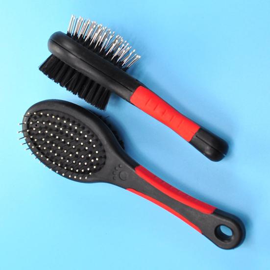 Dog Hair Comb Exquisite Hand Held Double-sided Pet Grooming Brush for Household