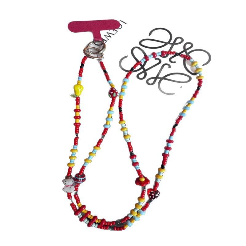 Pvc Colorful Dot Dog Phone Strap With Handcrafted Design For Women And Men