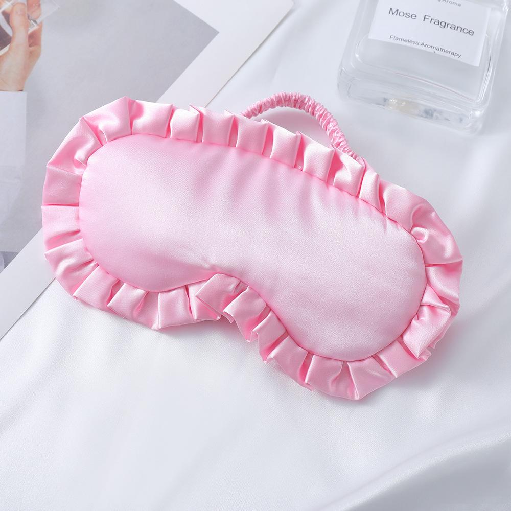 

Silk Lace Ruffle Eye Mask for Travel and Nap