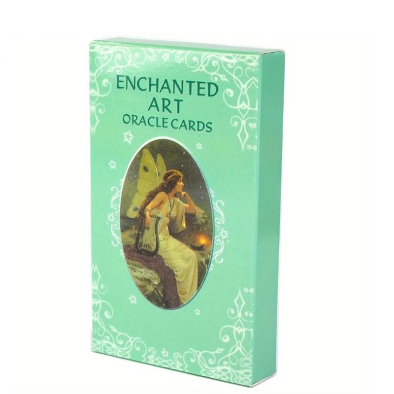 10.3*6cm Enchanted Art Oracle Card Deck 42 Pcs Cards Beautiful Vintage Artwork with Inspiring Messages
