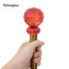 Red Glass Ball Walking Cane Fashion Decorative Luxury Stick Decorative Cane Elegant Fashion Cosplay Alloy Crosier Stick 92cm
