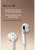 Fones de Ouvido com Fio Tipo-C Cartoon Floral Estrela com Microfone