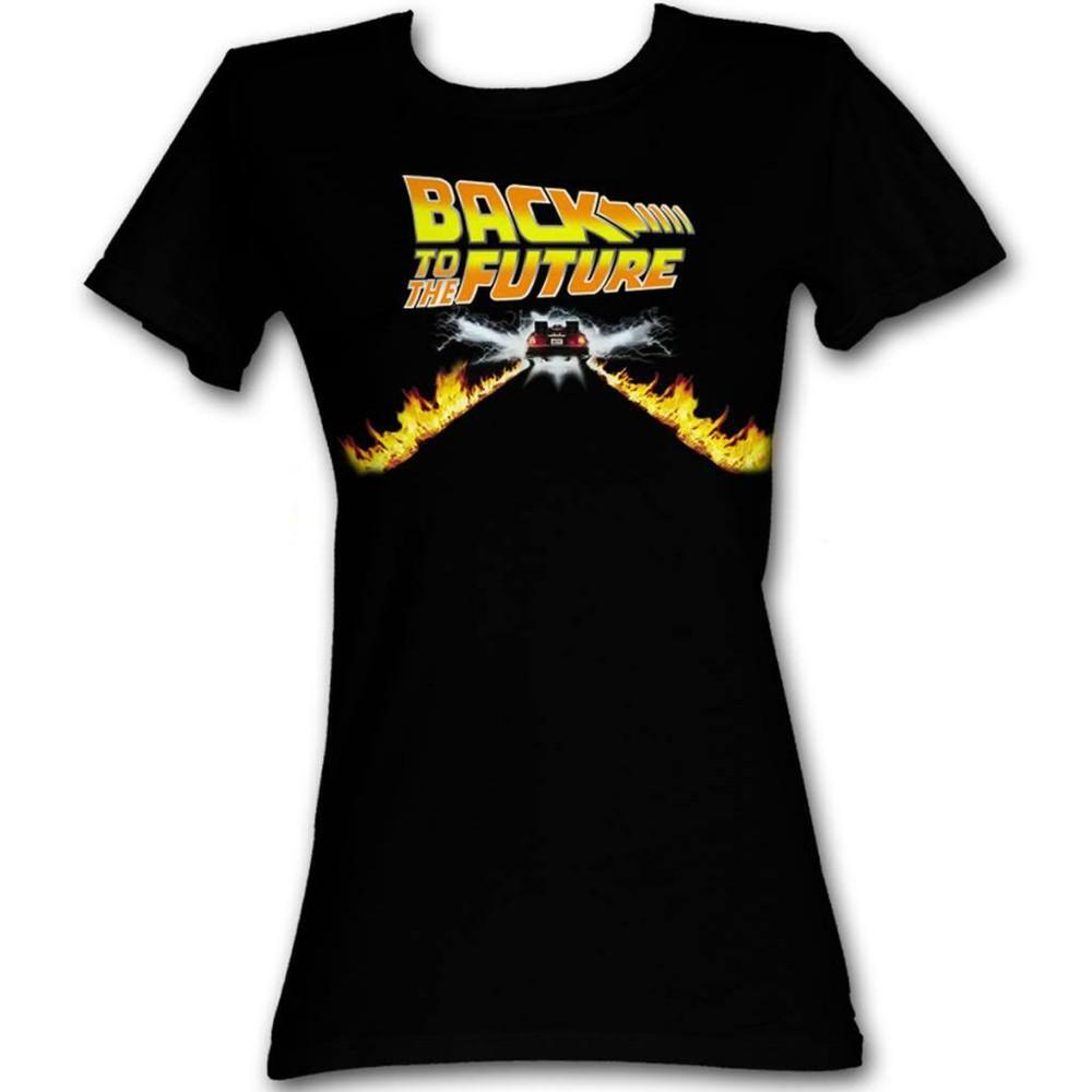 

Back to the Future Car Black Junior Women s T-Shirt 4XL