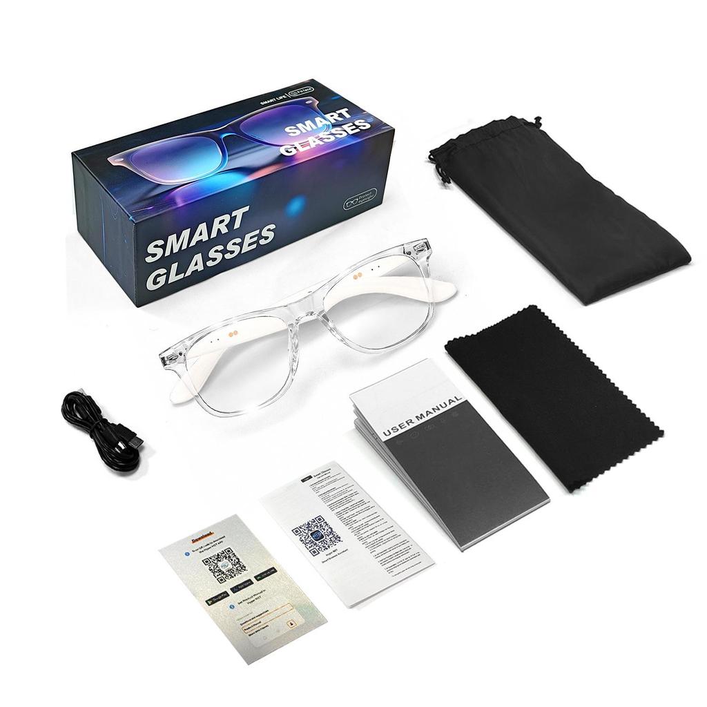 F60 Smart Bluetooth Glasses: AI Translation & Anti-Blue Light, Supports 100+ Languages