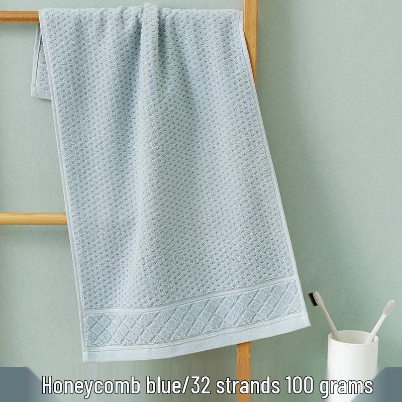 100% Bomull Absorberande Vuxenhandduk – Förtjockad, Mjuk, Ren Bomull