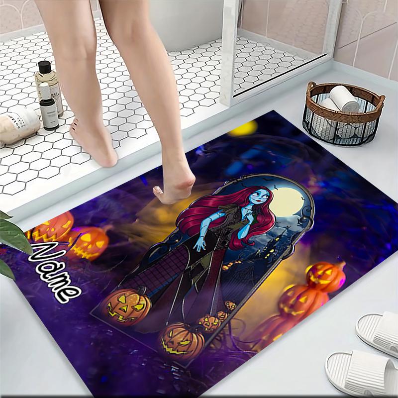 Custom Name Nightmare Before Halloween Carpet Rug Customizable Soft Washable Anti-Slip Home Living Room Sofa Mats Personalized Rug. 0909381