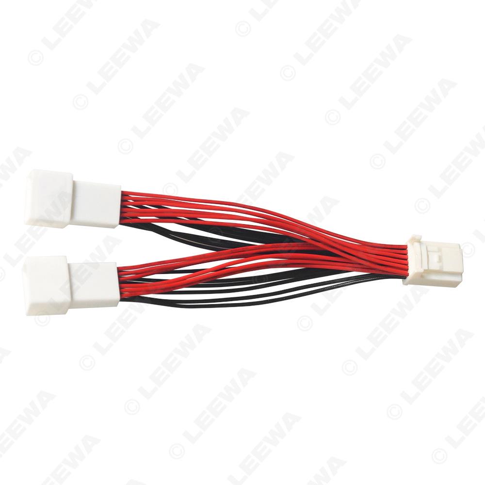 Toyota Lexus 12-pinový adaptér 1-na-2 AUX audio kabel