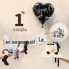 Baby Milestone Photo Props: 30/100 Days Balloons & Decorations for Boys & Girls