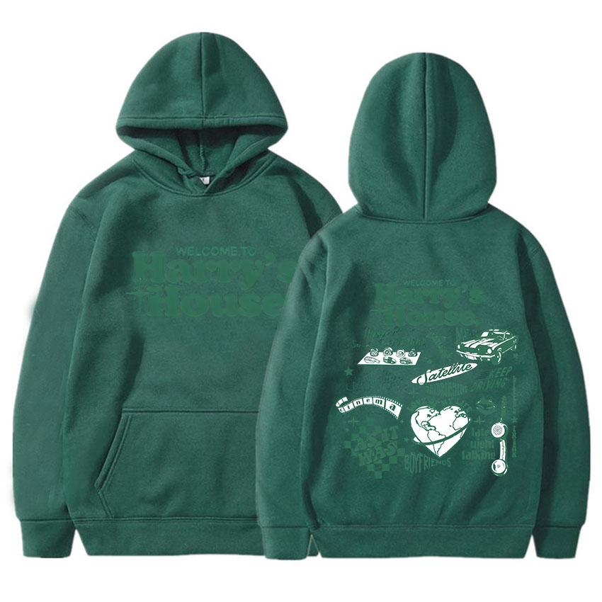Harry's House Hoodies Kid Harpoon Hip Hop Fleece Sweatshirt Graphic Printing Gothic Retro Clothes Moletom Hooded Grunge Hoody