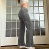 Retro Rhinestone Flared Pants Lace-up Casual Bottoms