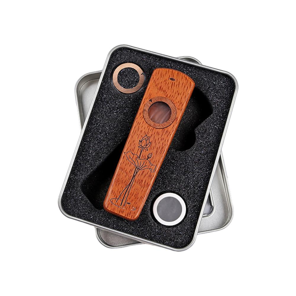 Handgefertigte Kazoo-Mundharmonika aus Holz mit Aufbewahrungsbox aus Metall, Musikinstrument, Spielzeug für Kinder und Erwachsene, Blasinstrument