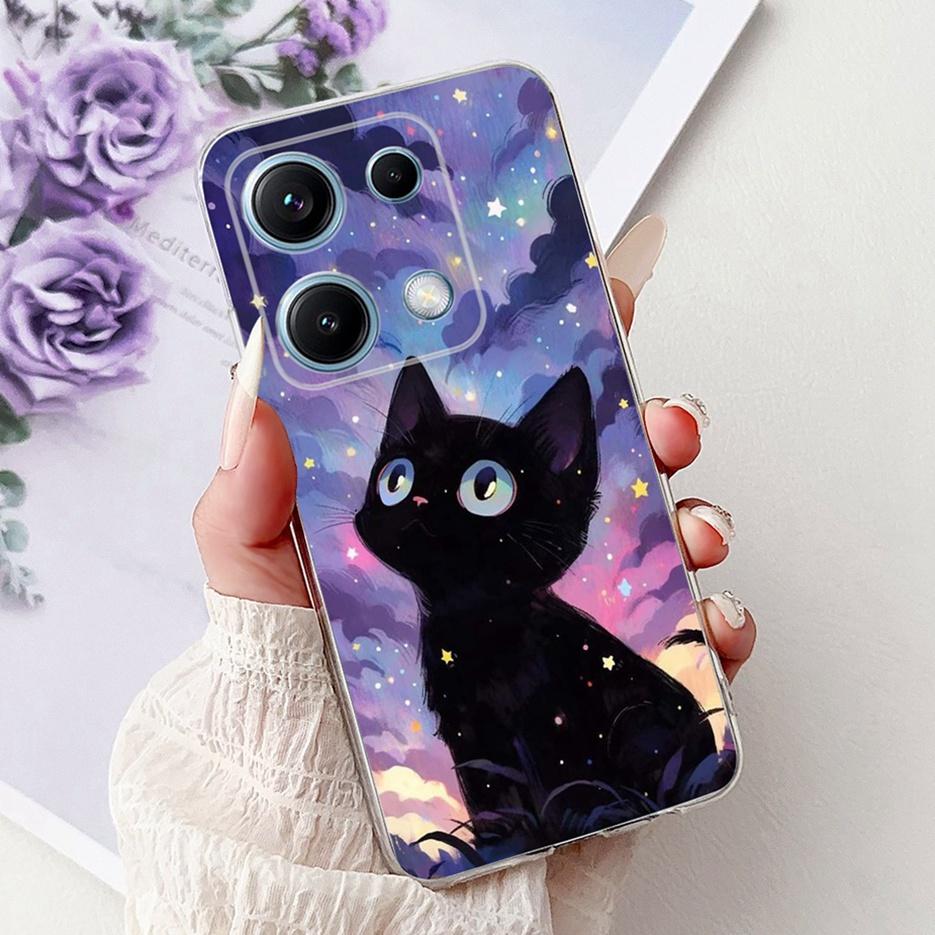 For Xiaomi Redmi Note 14S Case Stylish Butterfly Painted Cover 6.67'' Soft Silicone Phone Case For Redmi Note 14S Note14S Bumper