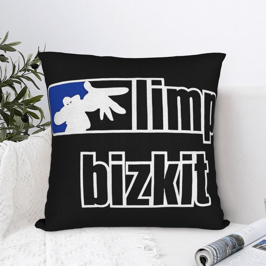 Music Rock Limp Bizkit Rap Square Pillow Cases Cushion Cover Novelty Zipper Decor Pillowcase for Home 40x40cm