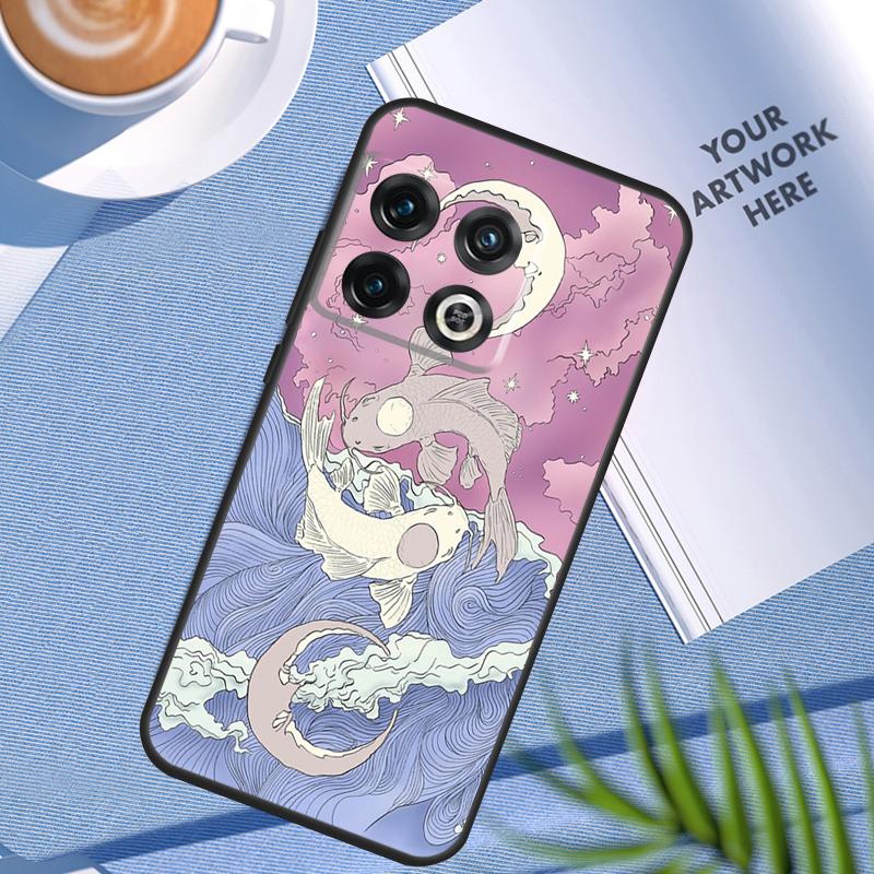 Ying Yang Koi Fish Case For OnePlus 11 12 9 10 Pro 10R 9R 8T 10T 12R Nord N10 N20 N30 2T CE4 CE 2 3 Lite Cover