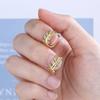 SALES Fine Wedding Jewelry Gold with 925 Sterling Silver New Crystal Olive Branch Earring Korean Leaf Hoop Earrings for Women