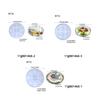Lagerung Tablett Silikon Form DIY Runde Tablett Form Kristall Epoxidharz Formen Gips Beton Zement Handwerk Gussform