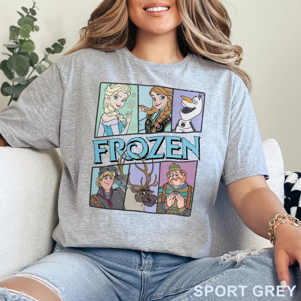 Elsa Shirt   Frozen Character Tshirt New Casual Fashion Unisex and Women Couple Street Wear