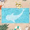 Wal-Elemente Strandtuch Schnelltrocknend Super Saugfähig Geeignet für Schwimmen Strandurlaub Pool Fitnessstudio Sommergeschenk für Freunde